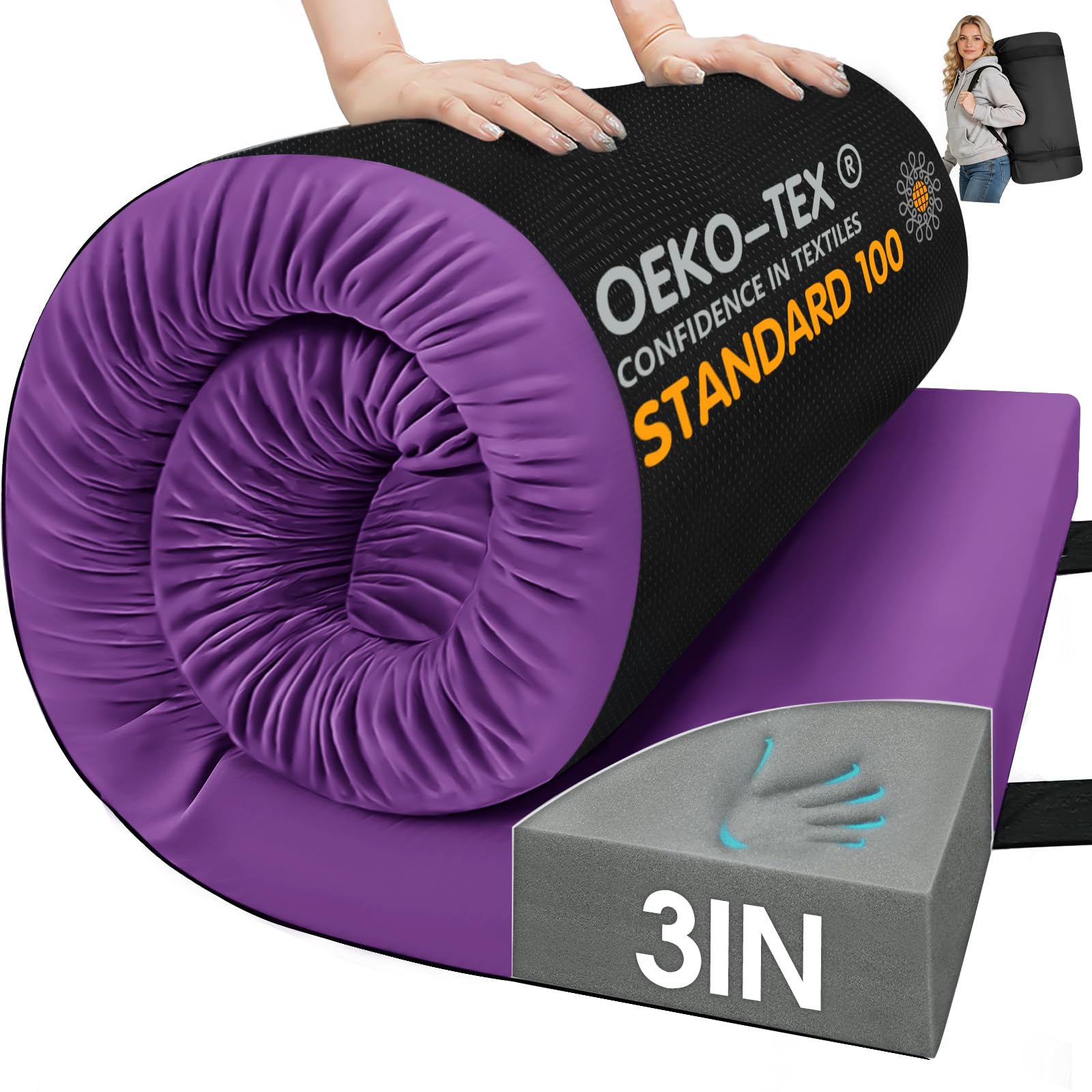 CYMULA Memory Foam Camping Mattress