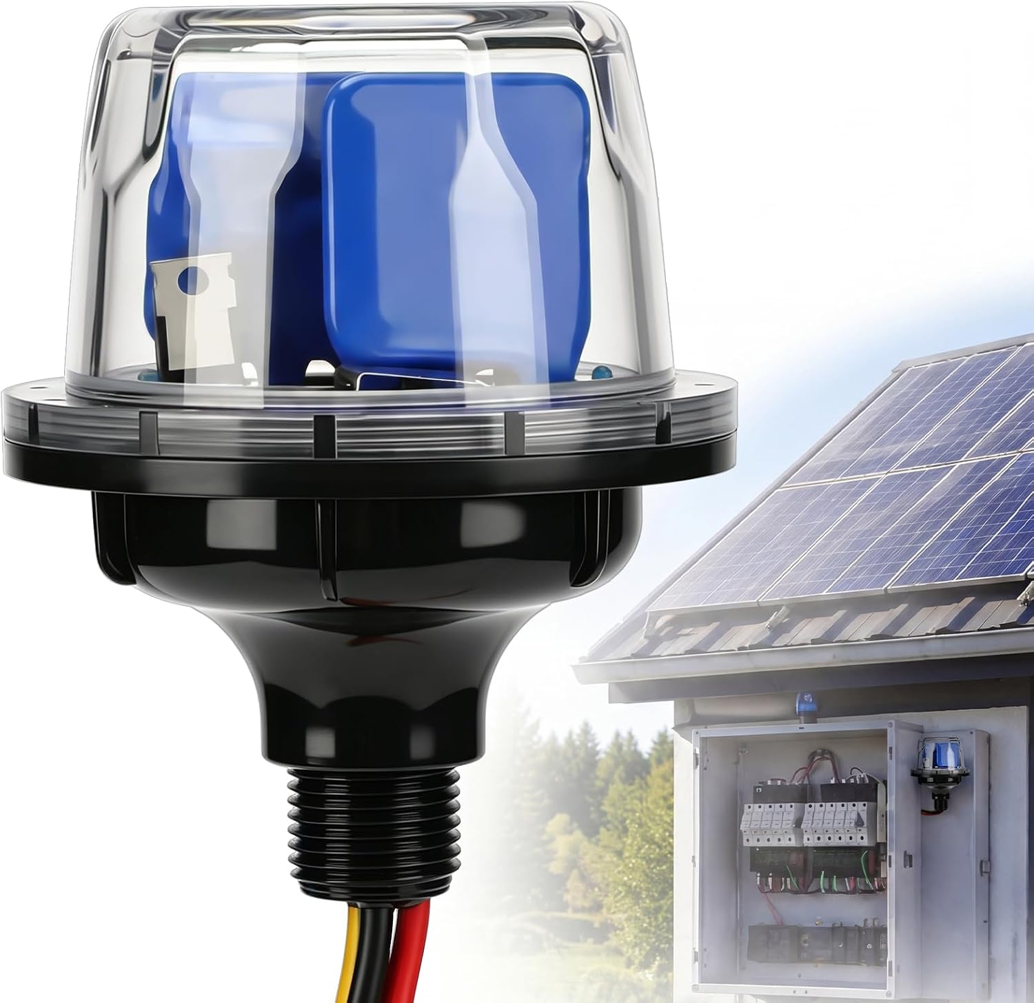 Yunsailing Solar Surge Protective Device Pv Surge Protector 300v Ac Protect Photovoltaic Panels, Inverters, Monitoring Equipment Wires Transformers Circuits Summer Thunderstorms Outdoor