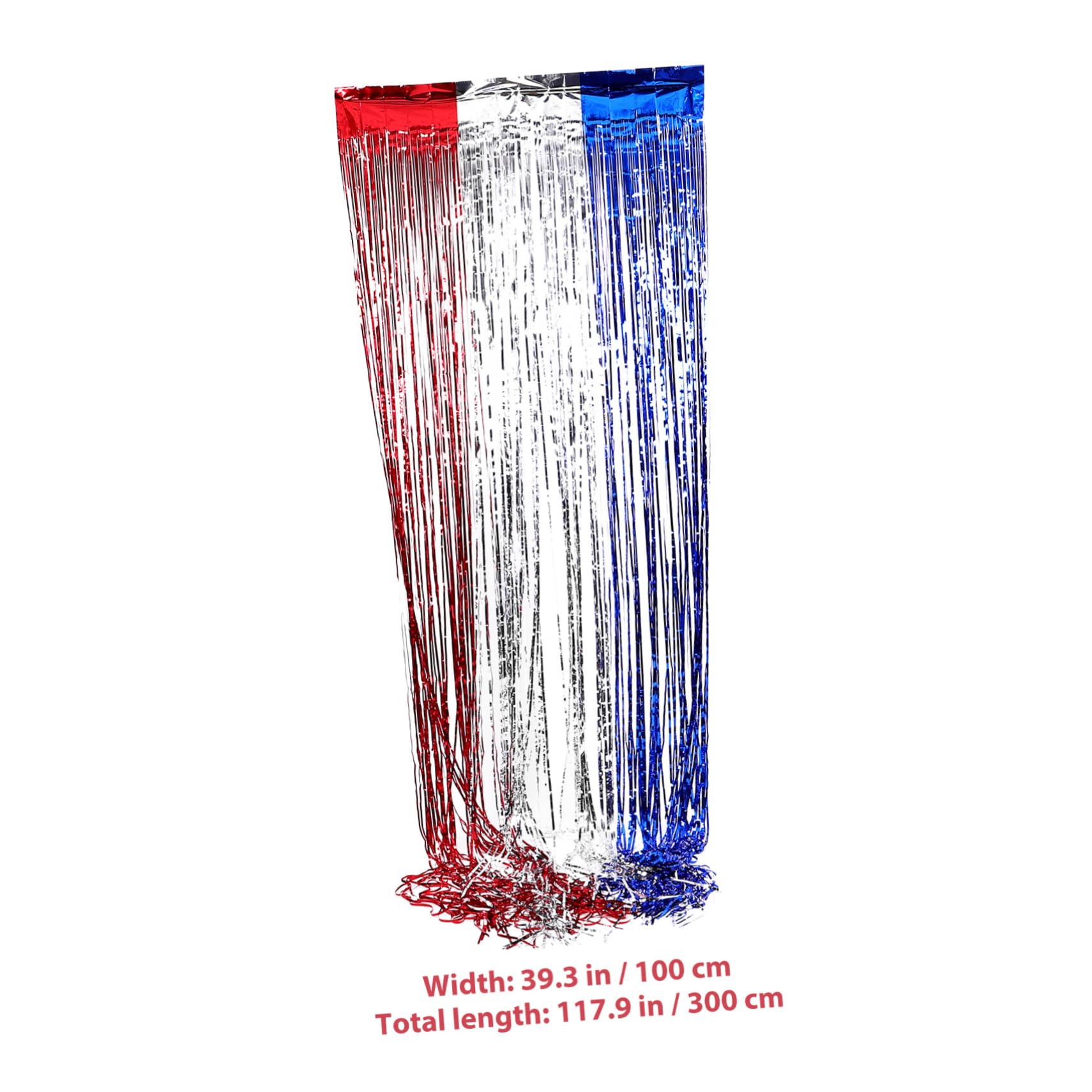 GLEAVI 5 Ensembles Rideaux Frange Métalliques of July Décoration Patriotique pour Fête De Indépendance comme Décor De Photo Et Accessoire 2 Pièces * 5