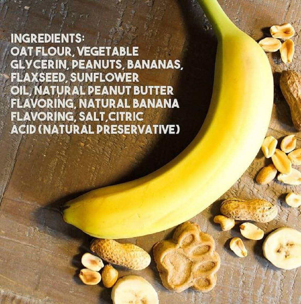 Member Mark Peanut Butter & Banana Soft & Chewy Dog Treats, 3 lbs. (No Corn, Wheat, Soy, by-Products, or Artificial preservatives)