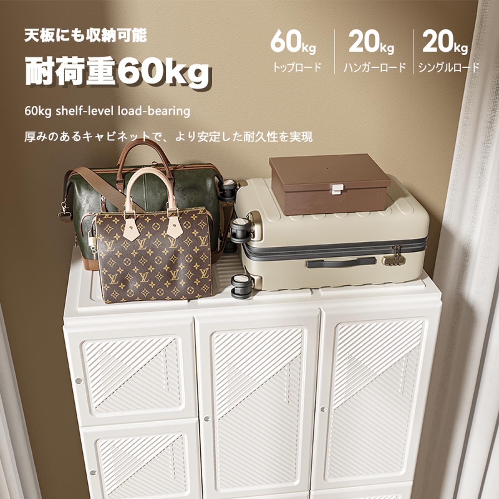 Amazon｜Mayi Box ワードローブ クローゼット 大容量 ハンガーラック