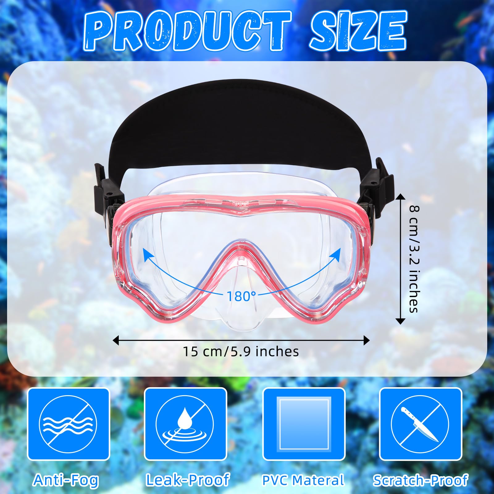 Disney Stitch- Stitch & Angel Character Design, Swimming Goggles, Ages 3+