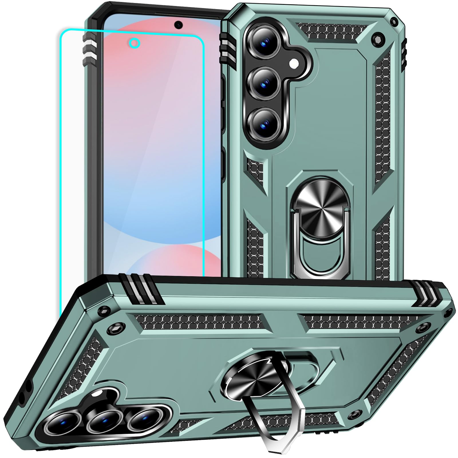 Coque Samsung S24 FE haute résistance avec béquille et finition premium - 7