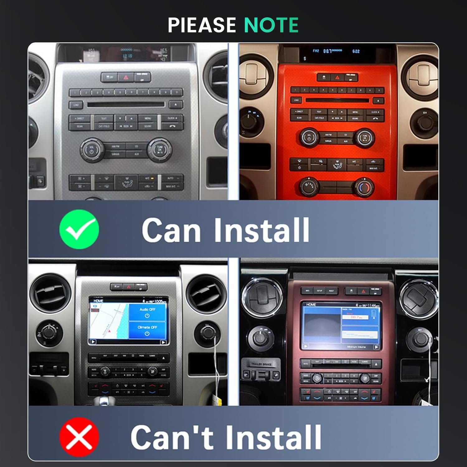 [8-Core 6+128G] Android 15 Car Stereo for Ford F150 F-150 2009-2012, Hikity 9'' Touchscreen F150 Car Radio Wireless CarPlay Android Auto GPS Mirror Link 5G WiFi Bluetooth DSP/FM/RDS Backup Cam