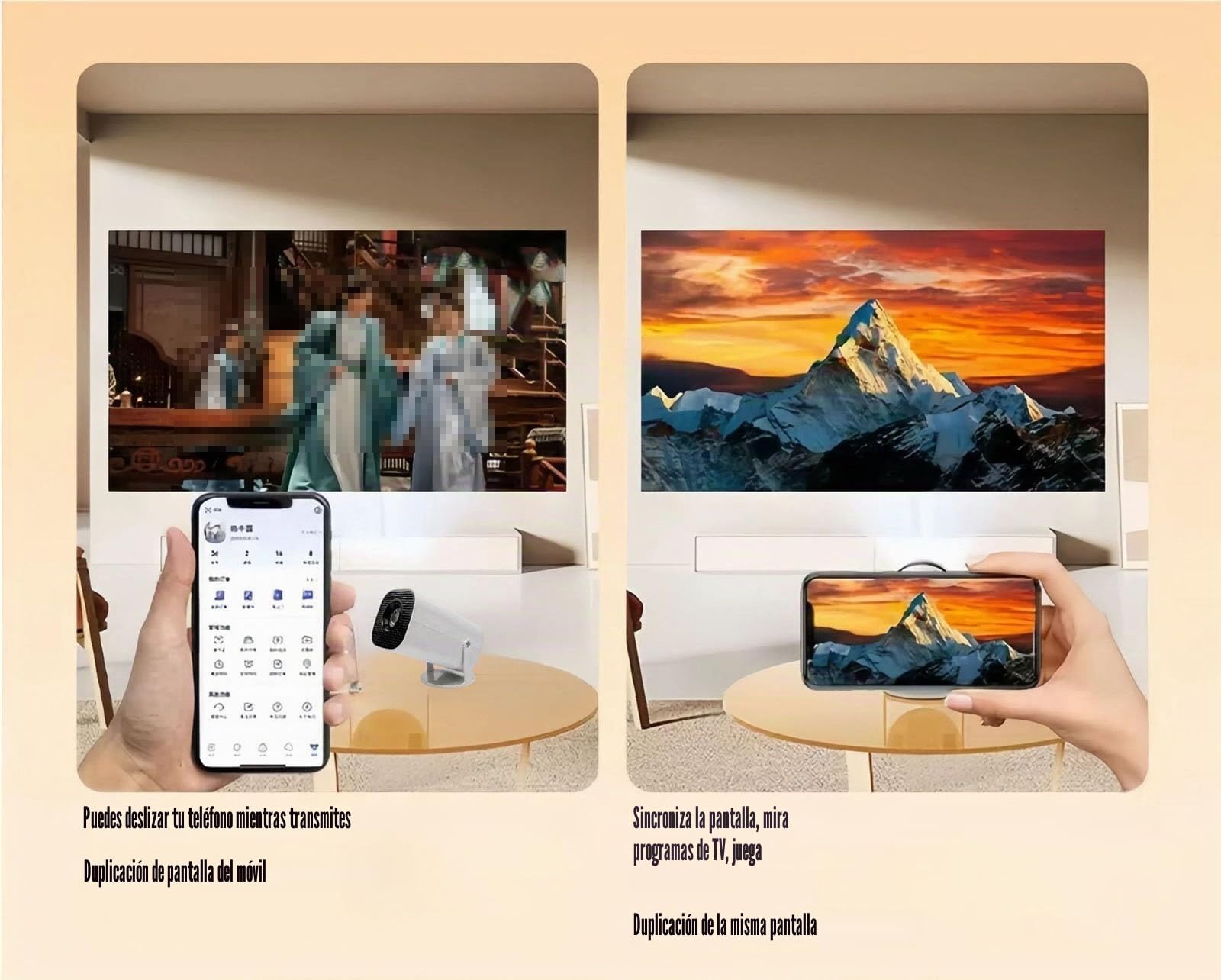 Proyector De Videojuegos, Proyector De Juegos Retro HD 4k/1080P con 2 Controladores Inalámbricos con Más De 36.000 Juegos Clásicos Y Modernos Entretenimiento Familiar Navideño Esencial