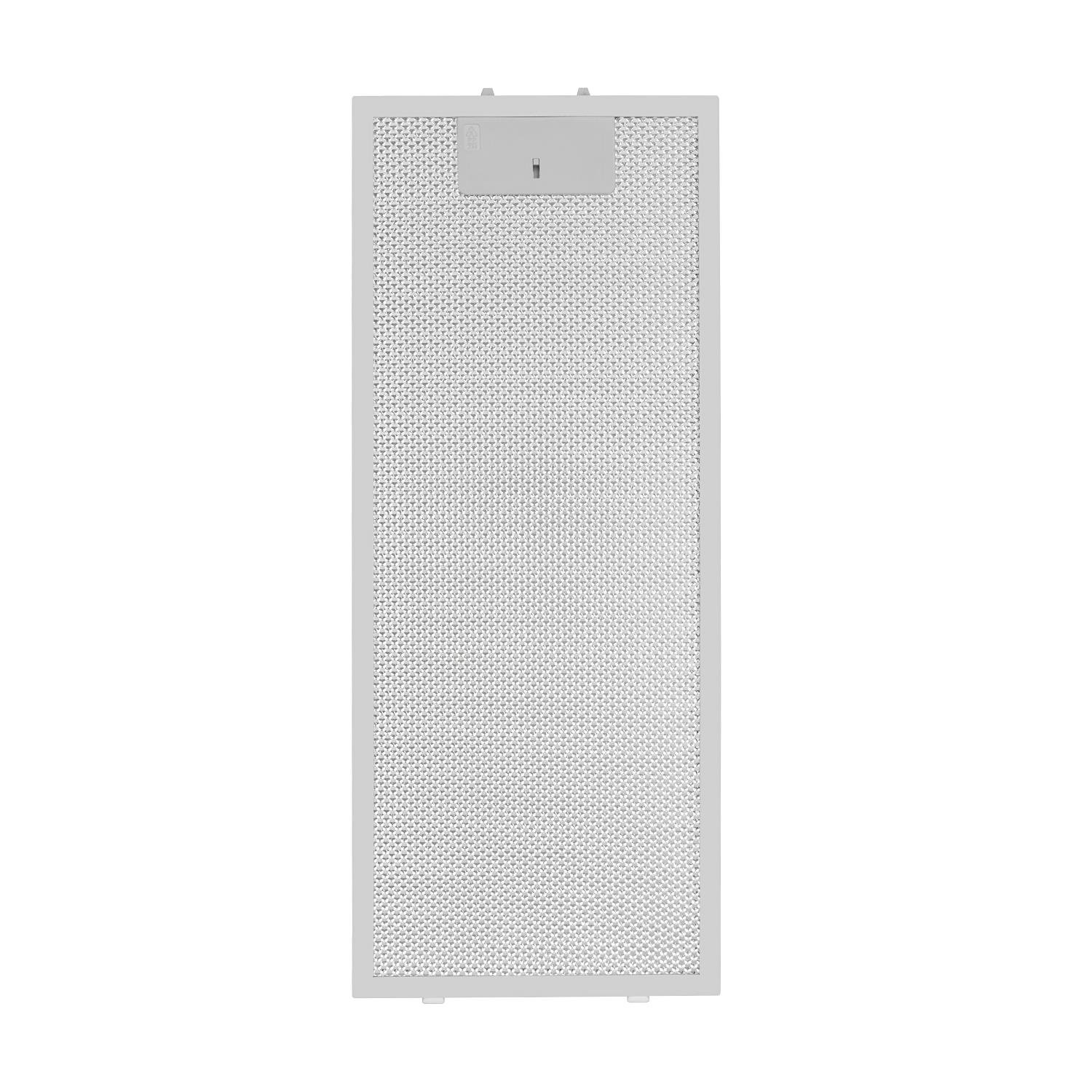 Klarstein - Filtro de grasa de aluminio, Juego de 2 filtros, Cierre fácil de usar, 20 x 48,5 cm, Campana extractora Vinea, Blanco