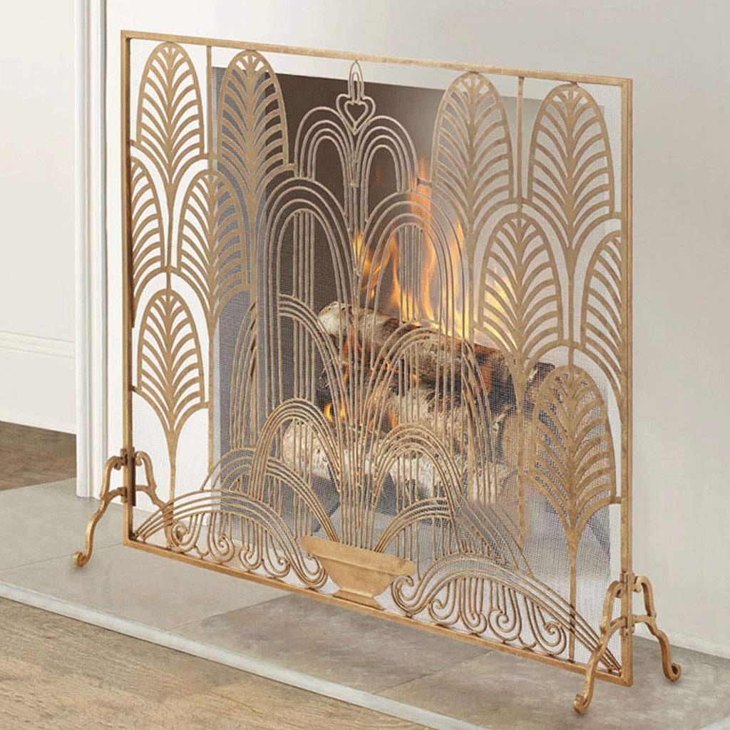 Paravento per camino, quadrato, parascintille, 205,7 x 233,7 cm (altezza x larghezza), ideale per la sicurezza e la protezione dalle scintille