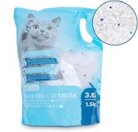 Nobleza Szilikát Kristály Macskaalom - 8x3,8L (30,4L) - Pormentes, Csomósodásmentes, Szagsemlegesítő, Gyors Nedvszívó, Biológiailag Lebomló 9