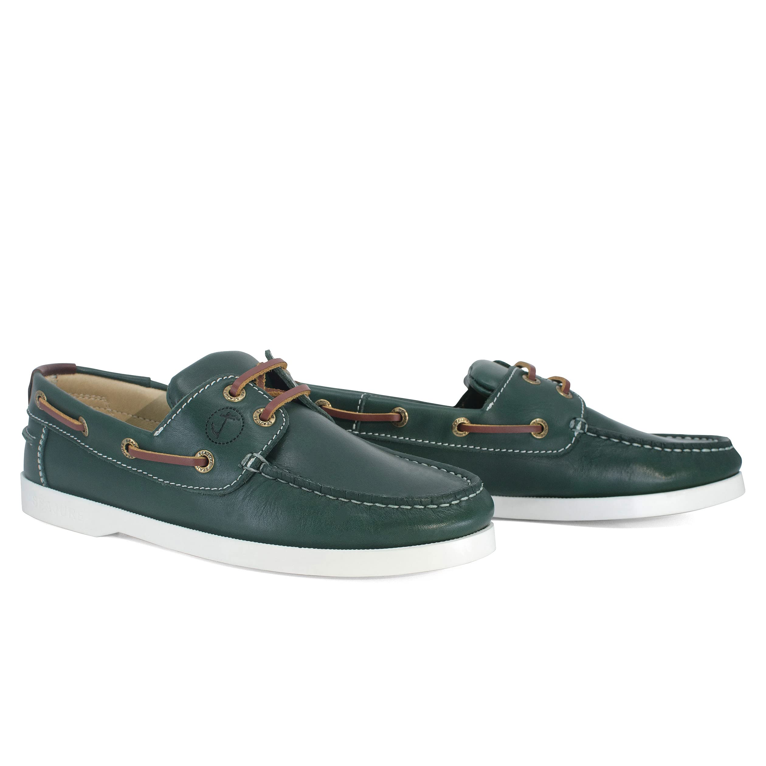 Seajure Zapatos Náuticos de Mujer Matira Cuero Verde