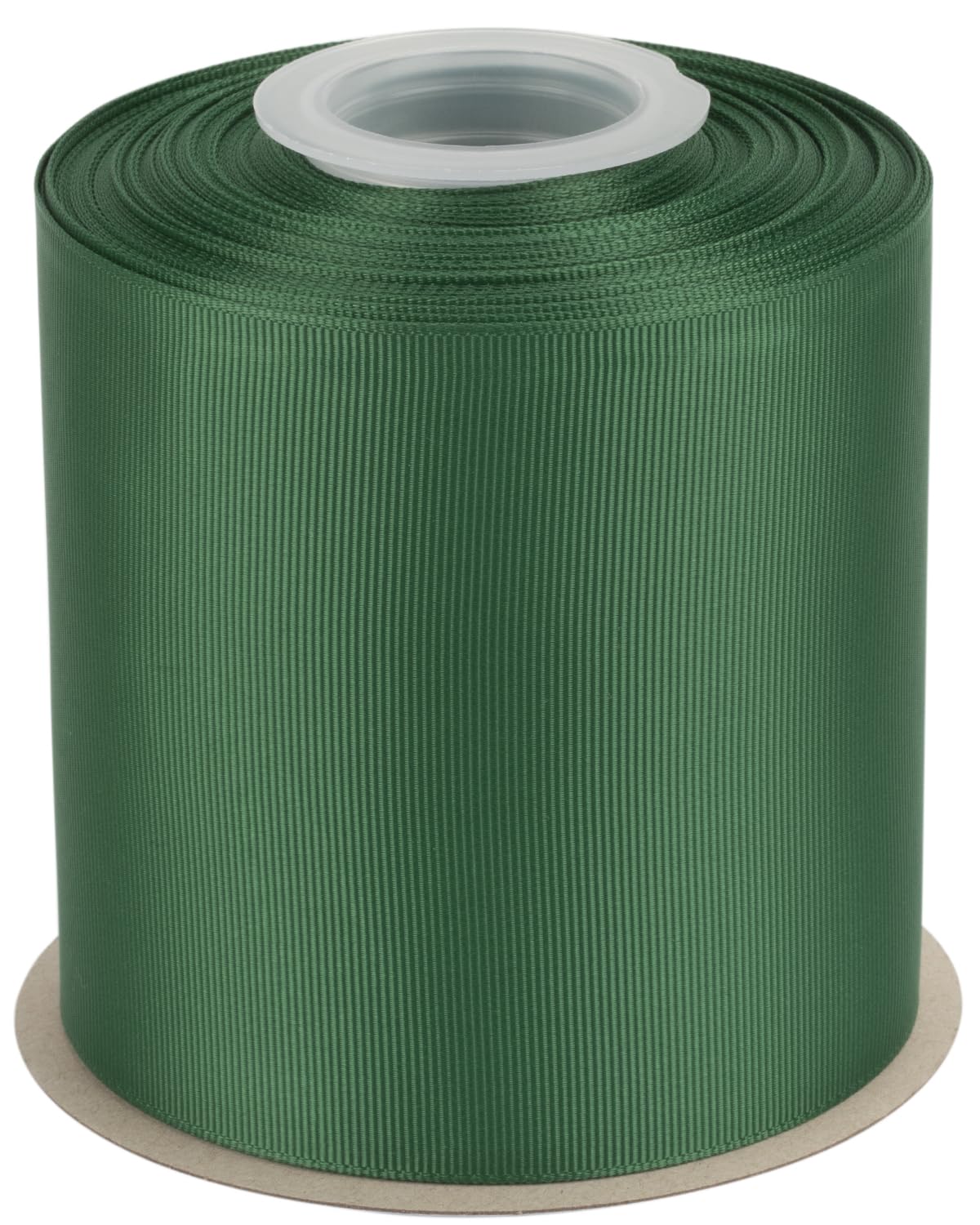 Ribbonitlux Grosgrain Ribbon 100mm x 22.5M โ Premium Polyester Craft Ribbon for Hair Bows, Gift Wrapping, Weddings & DIY โ Solid Forest Green(#587) โ 1 Roll