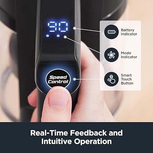 Miniatura 5 de EUREKA Limpiador inalámbrico para el hogar, RapidClean Ultra 20kpa potente succión con pantalla LED, aspiradora ligera con batería desmontable para