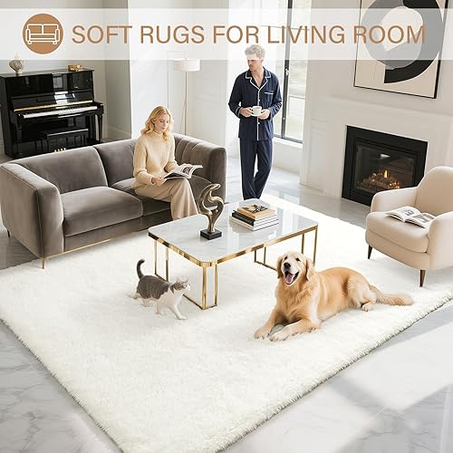 Vista 286 de BENRON Alfombras suaves para dormitorio, 2 x 6, lavables para pasillo, entrada, cocina, dormitorio, alfombra mullida para decoración de habitación