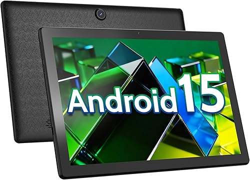 DigiLand Tableta Android 15, tabletas Android de 10.1 pulgadas con procesador Octa-core 6 GB de RAM+32 GB ROM (compatible con expansión TF) cámara