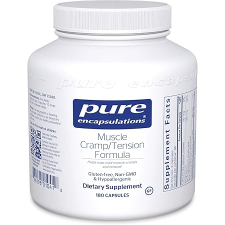 Pure Encapsulations - Muscle Cramp/Tension Formula - Hypoallergenic Supplement to Reduce Occasional Muscle Cramps/Tension and Promote Relaxation - 180 Capsules