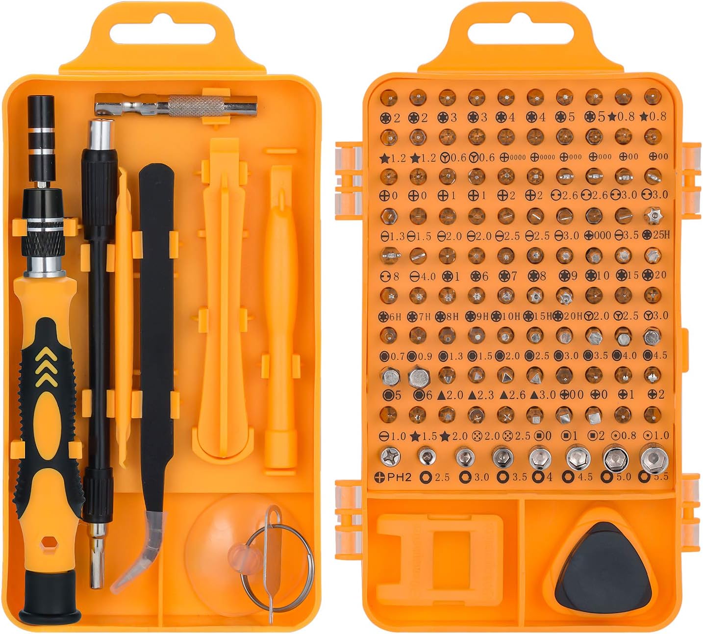 Precision Screwdriver Set, QUIWILL 115 in 1 Screwdriver Kit, Multi-Function Magnetic Repair Computer Tool Kit Compatible with iPhone/Ipad/Android/Watch/MacBook/Laptop/PC