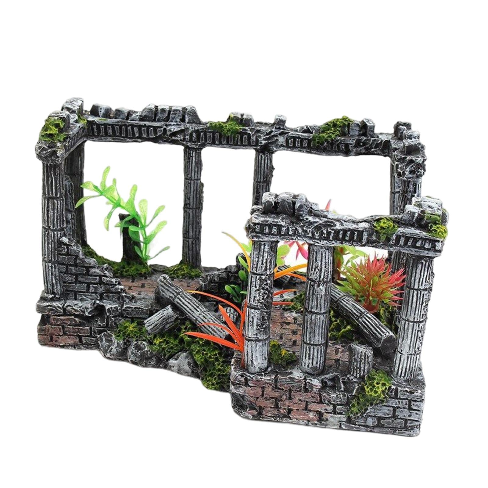 Acquario Romano Colonna Rovine Fish Tank Ornamento Artigianato Decor Home Office