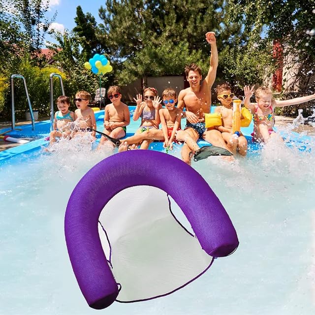 Foto 5 de 7 de Tumnea Sillón Flotante, Silla de Agua Inflable, Asiento de Agua para Piscina, Silla de Piscina, Hamaca de Agua