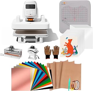 HTVRONT Heat Press Machine Bundle - A100 3 in 1 Auto Heat Press 12X10 & HTVRONT Heat Press Accessories