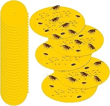 COZHYESS 30PCS Disques de Recharge pour Piège à Puces, Planches Anti-Insectes Collantes, 12 * 12,5 cm, Traitement sans Poison, pour Puces, Punaises de Lit, Mites, Moustiques, sans Odeur, Non Toxique