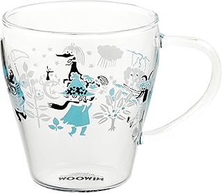 Yamaka Shoten Moomin MM3603-815 Heat-Resistant Glass Mug, Snufkin, Approx. 11.2 fl oz (330 ml), Moomin Goods, Scandinavian, Mother's Day, Gift, Tableware, Wedding Gift, Made in Japan