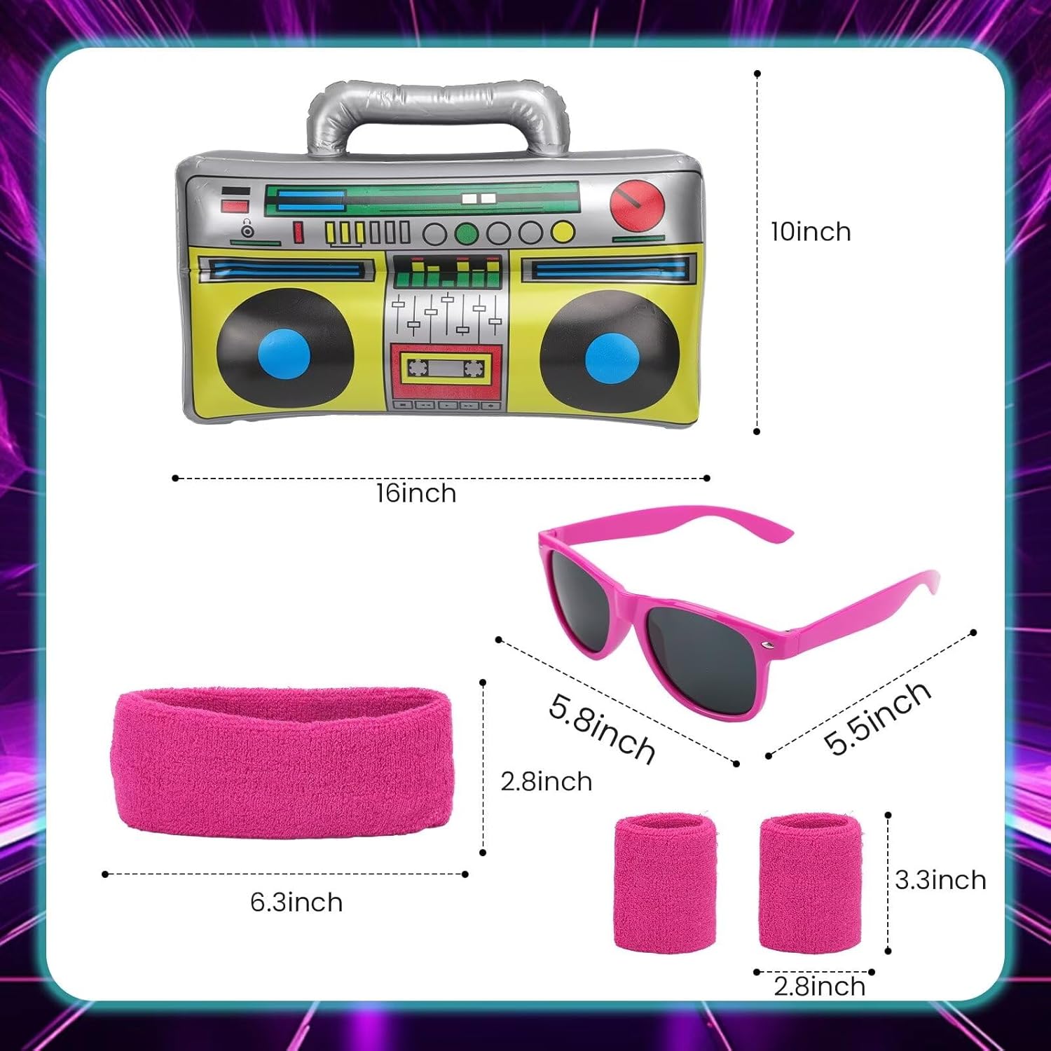 80s 90s Tracksuit for Men Women Retro Hip Hop Outfit Track Suit Windbreaker Set for Couples Costume - Image 5