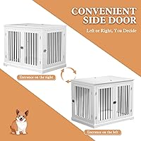 Vista 6 de Jaula para Perros Estilo Mueble con Cojín, Perrera para Perros Mediana, Jaulas para Mascotas, Jaula para Perros para Perros Pequeños y Medianos