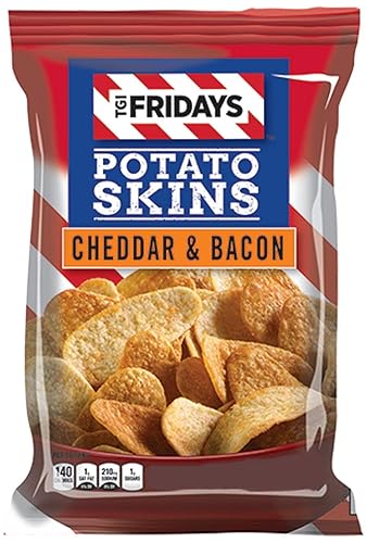 TGI Fridays - Patatas fritas de cheddar y tocino de 4 onzas 3 bolsas