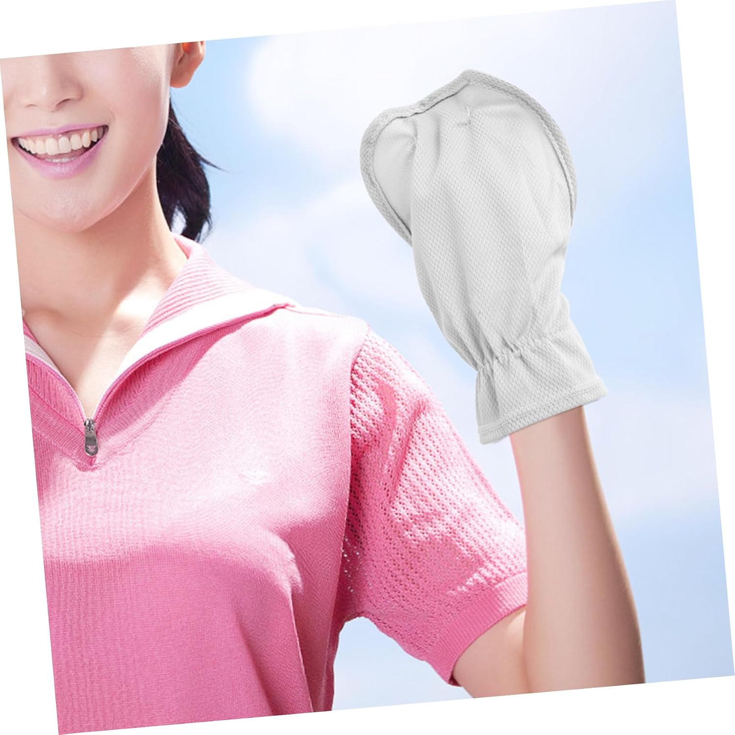 minkissy 10pcs Fingerless Sun Gloves for Women, UV Protection Driving Gloves with Non-Slip Grip, Ice Silk and Cotton Material, Lightweight Cooling Hand Covers for Outdoor Cycling and Summer