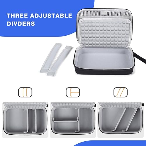 Miniatura 3 de Estuche organizador electrónico de viaje duro para MacBook Adaptador de corriente Cargadores Cables Power Bank Apple Mouse Apple Pencil USB Flash