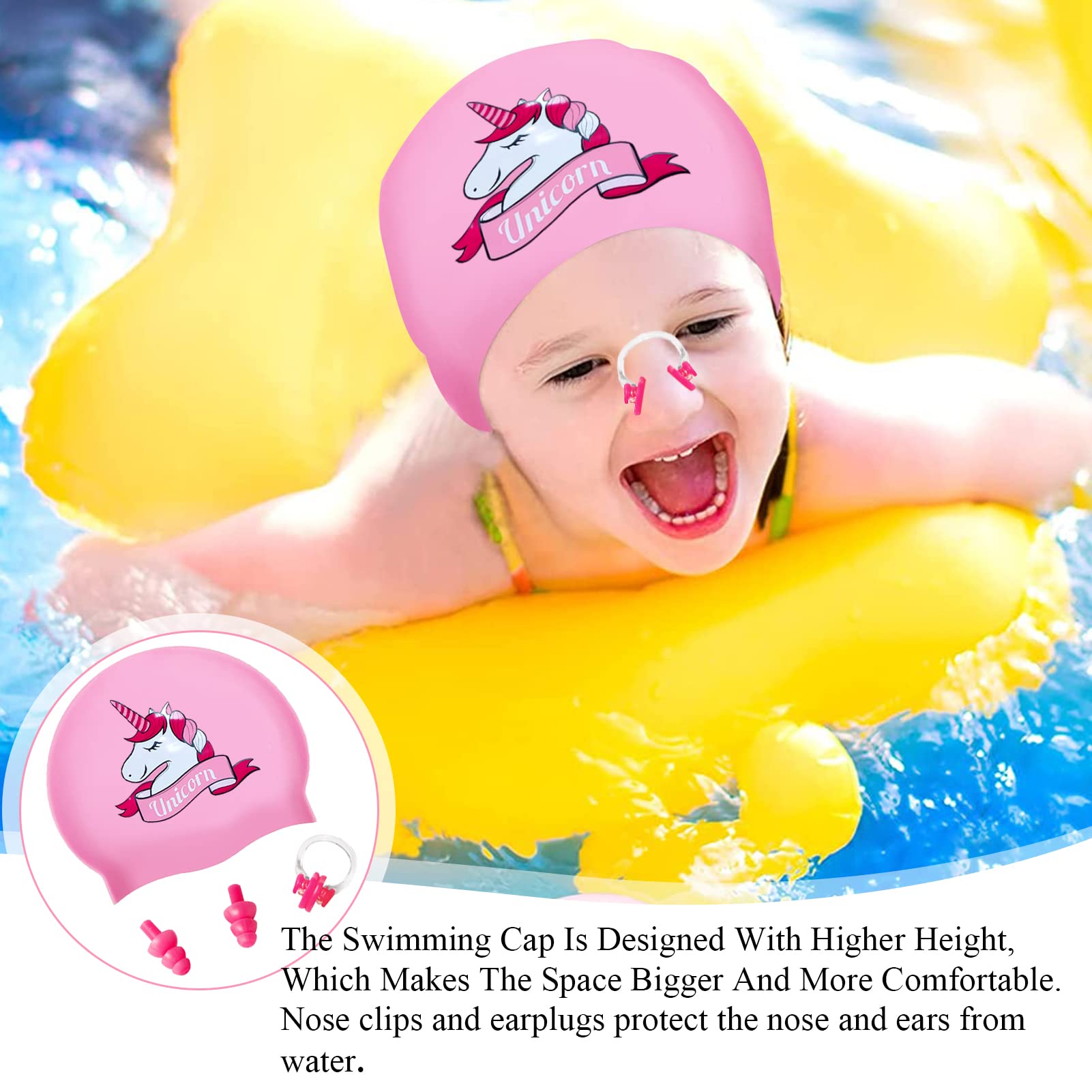 Cuffie Piscina Bambini Cuffia Da Nuoto Per Bambini, Cuffie Per - Foto 3