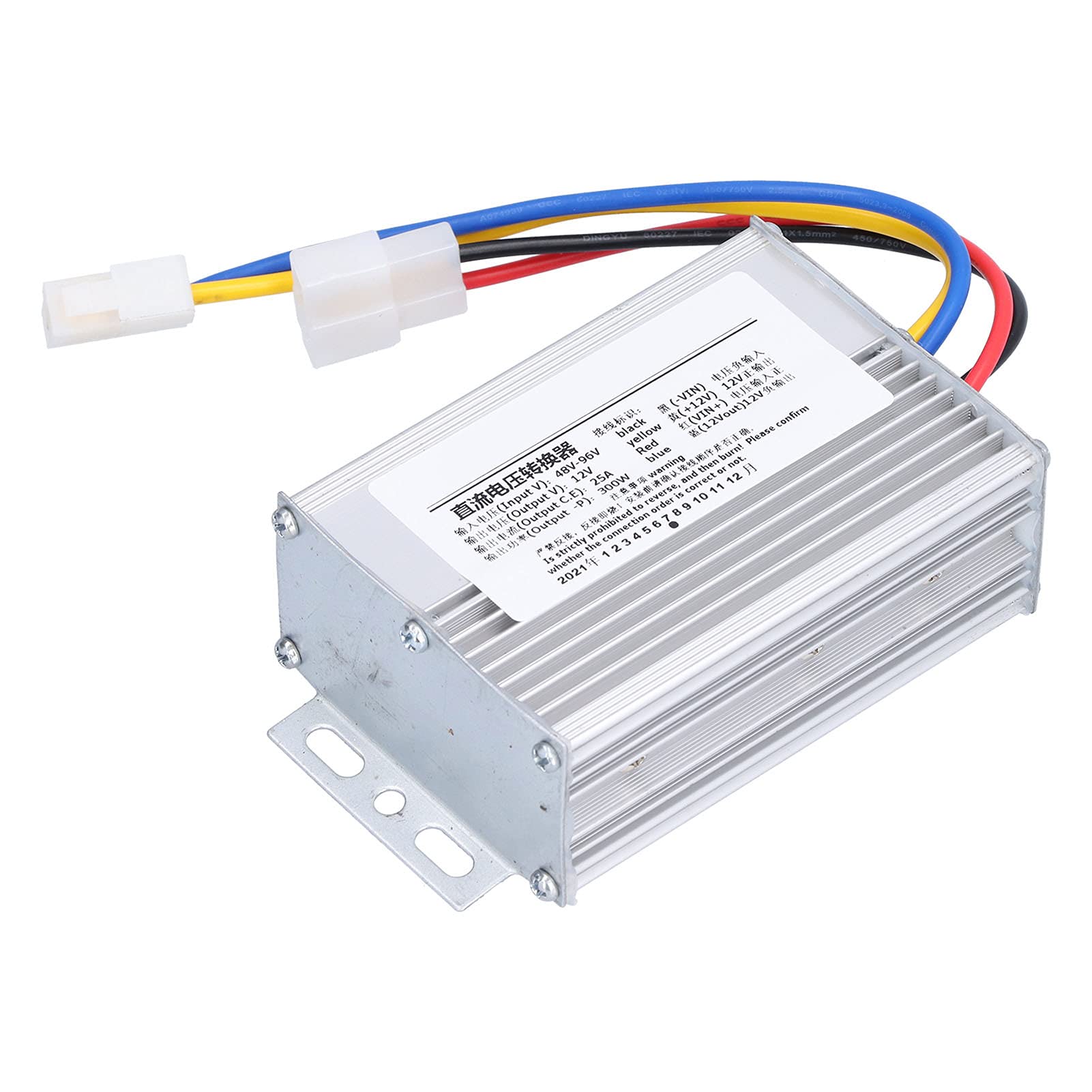 Convertitore di Tensione CC 48 V-96 V A 12 V, Trasformatore Modulo Impermeabile, per Conversione di Tensione CC 48 V-96 V A 12 V, 300 W 25 A
