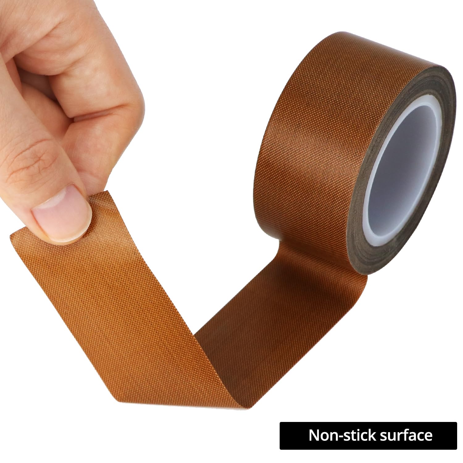 QWORK® 1 Pack 50mm x 10M Teflon Tape for Vacuum Sealer Machine - PTFE Coated Fiberglass Heat Resistant Up to 300℃ - Thickness 0.13mm - Image 4
