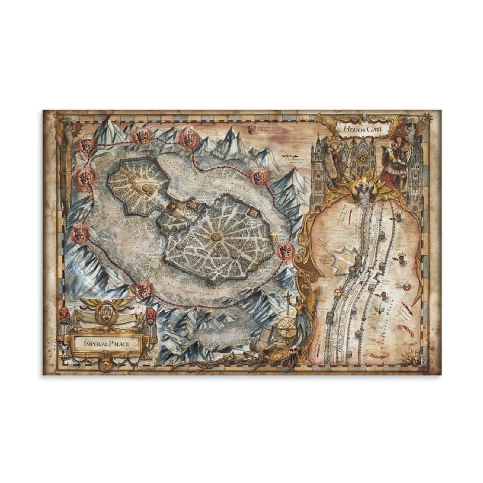 KEEP MARY Siege of Terra The Lost And The Damned Map Wall Art Picture Print  Modern Family Room Decor 12 x 18 Inches (30 x 45 cm) : Amazon.co.uk: Home &  Kitchen