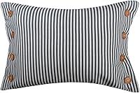 Vista 7 de KINGROSE Fundas de cojín decorativas de mezcla de lino de 8 botones para sofá, dormitorio, 16 x 20 pulgadas