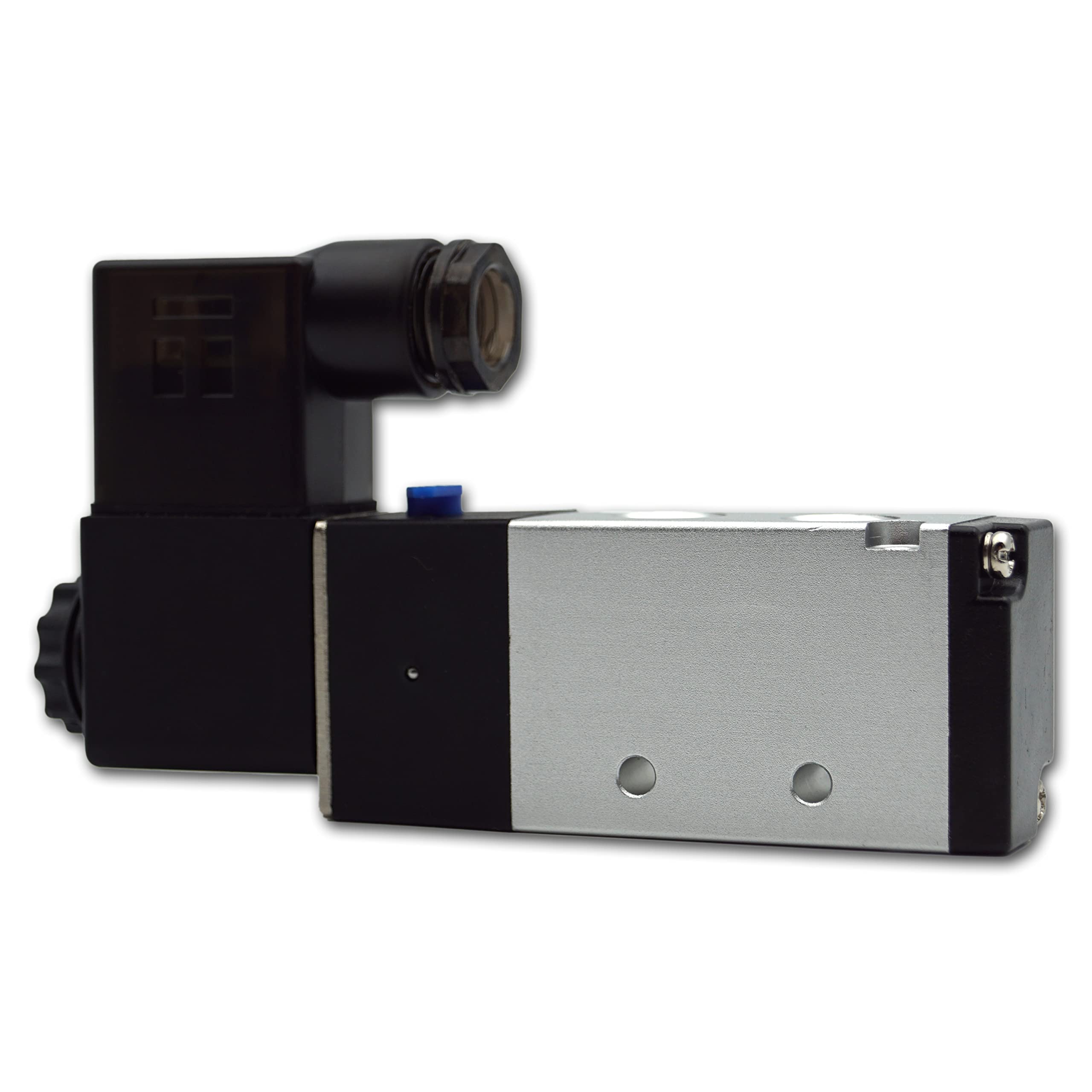 Válvula direccional magnética neumática 5/2 vías 1/4" 12 V CC (5/2 vías 1/4" 12 V DC)