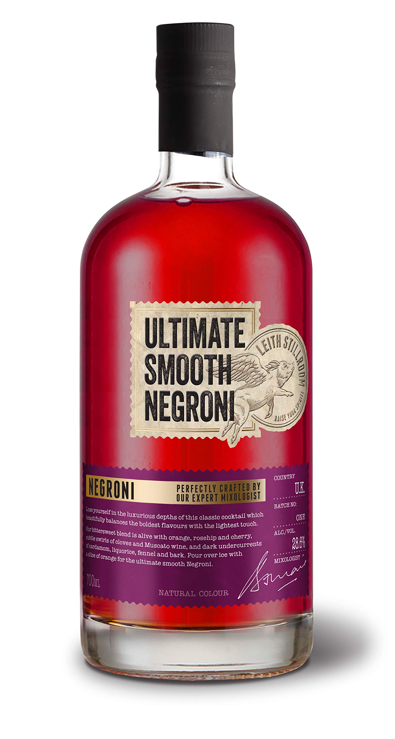 Ultimate Smooth Negroni, Ready-to-serve Cocktail, made with premium Gin, 70cl