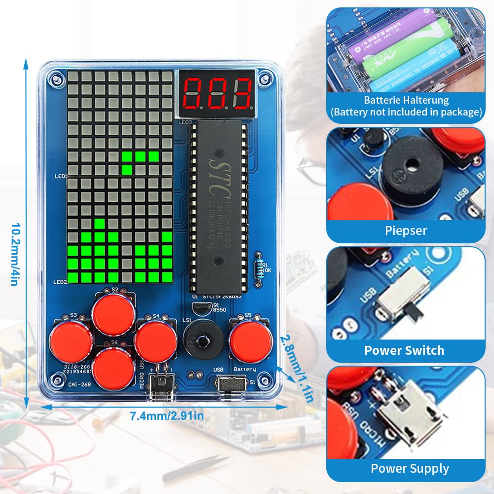 Set di console da gioco fai da te, per console di gioco elettronica