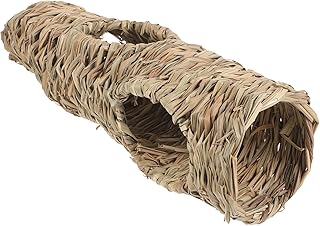 BUGUUYO Túnel De Brinquedo De Palha Brinquedos Túnel De Brinquedo Para Animais De Estimação Túnel De Hamster Tecido À Mão Túnel De Hamster Casa De Túnel De Hamster Ninho De Túnel De