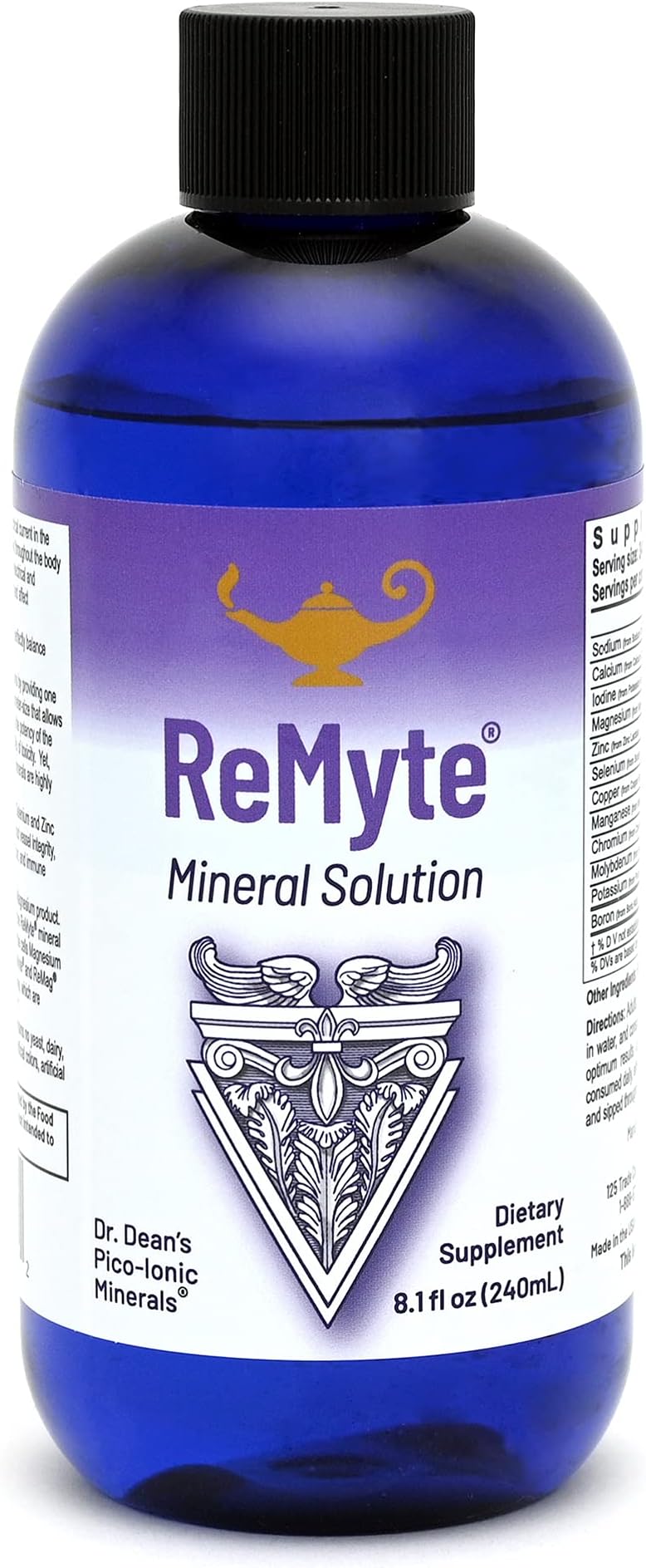 RnA ReSet - ReMyte Electrolyte Mineral Solution -12 minerals for cellular function- Thyroid, Heart,Immune support - 240 ml