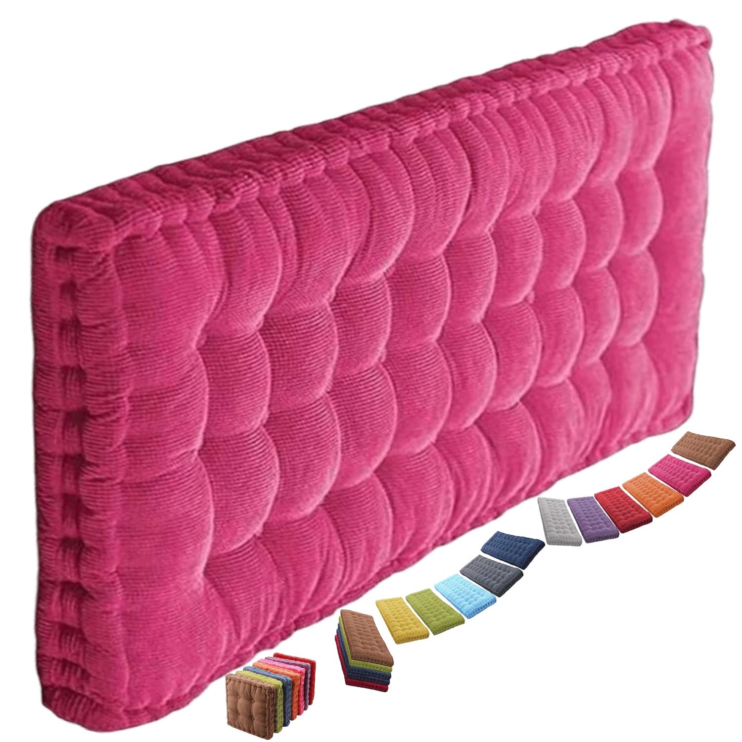 uyeoco Thick Bench Cushion Pad 2/3 Seater,Cotton Garden Bench Pad Cushions 100cm/110cm/120cm,Seat Cushion Pads for Outdoor Indoor(6@,50x130cm) — view 9