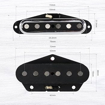 Amazon.co.jp: Ogdni 5 Tele ギターピックアップセット シングル