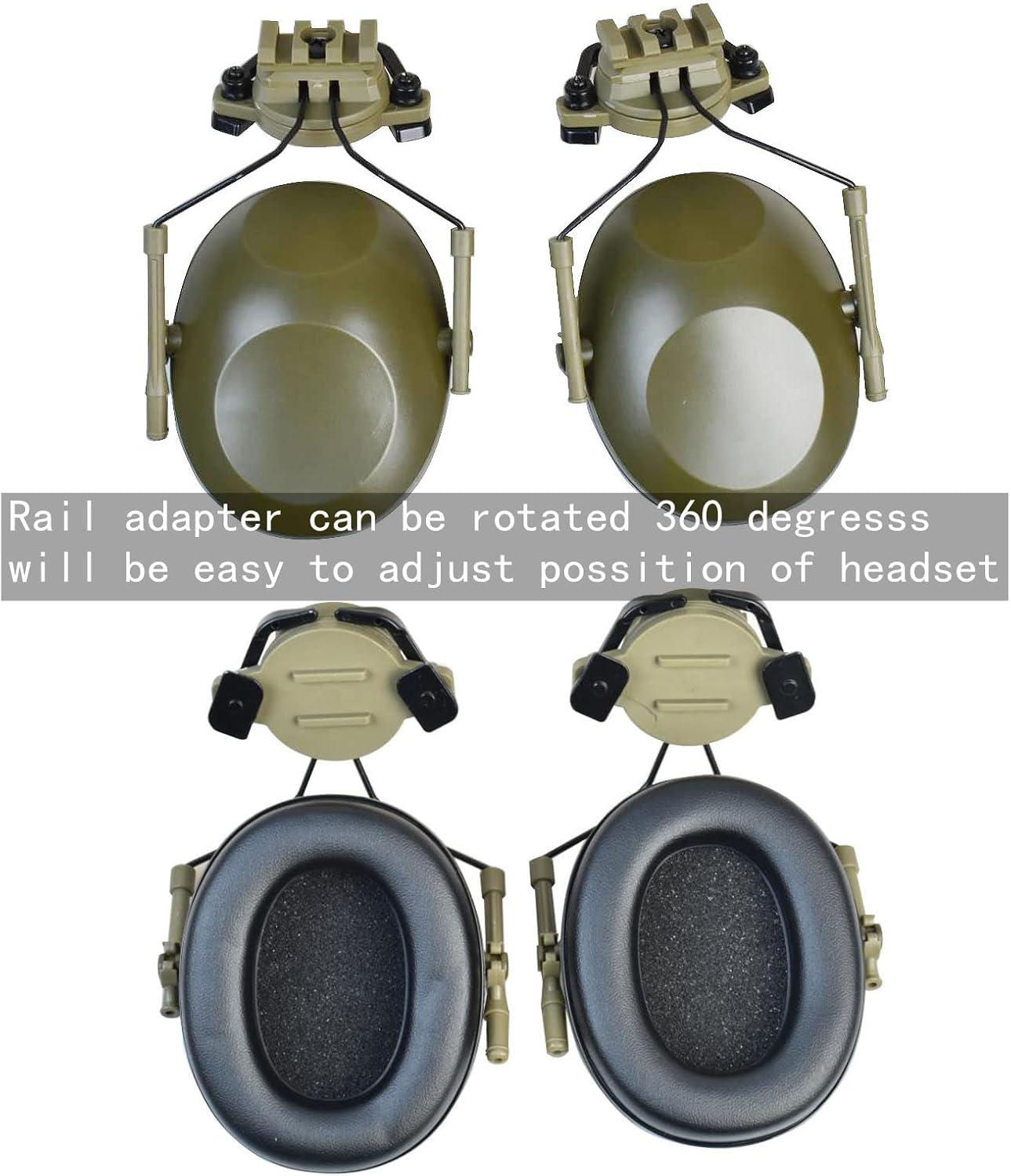 Tactical Full Airsoft Mask & Tactical Helmet with Tactical Headset,Ear Hearing Protection Noise Cancelling,Full Face Skull Mask Clear Goggle Paintball Gear