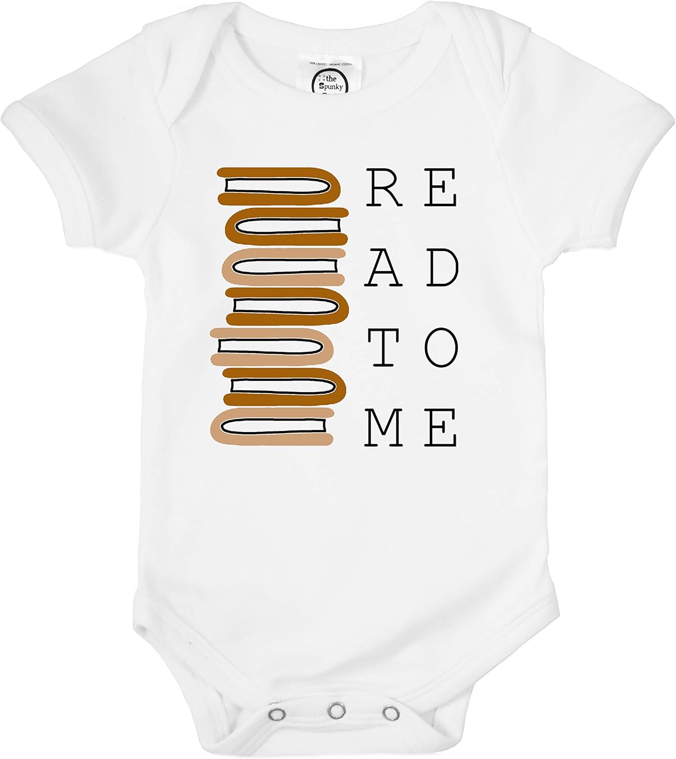 The Spunky Stork Baby Boy Girl Read to Me Bookworm Nerd Book Organic Bodysuit