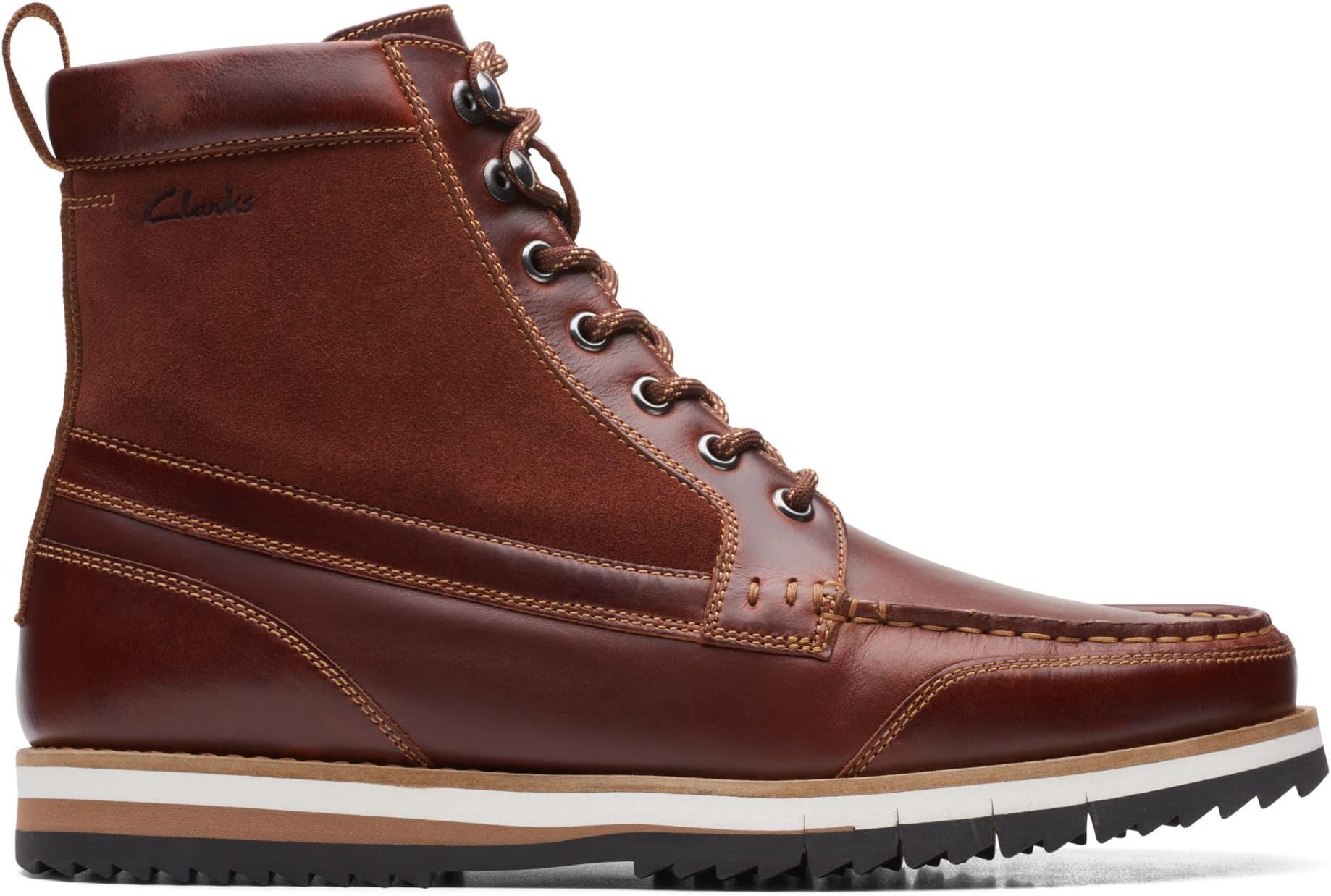 Clarks Durston Hi Leather Boots in