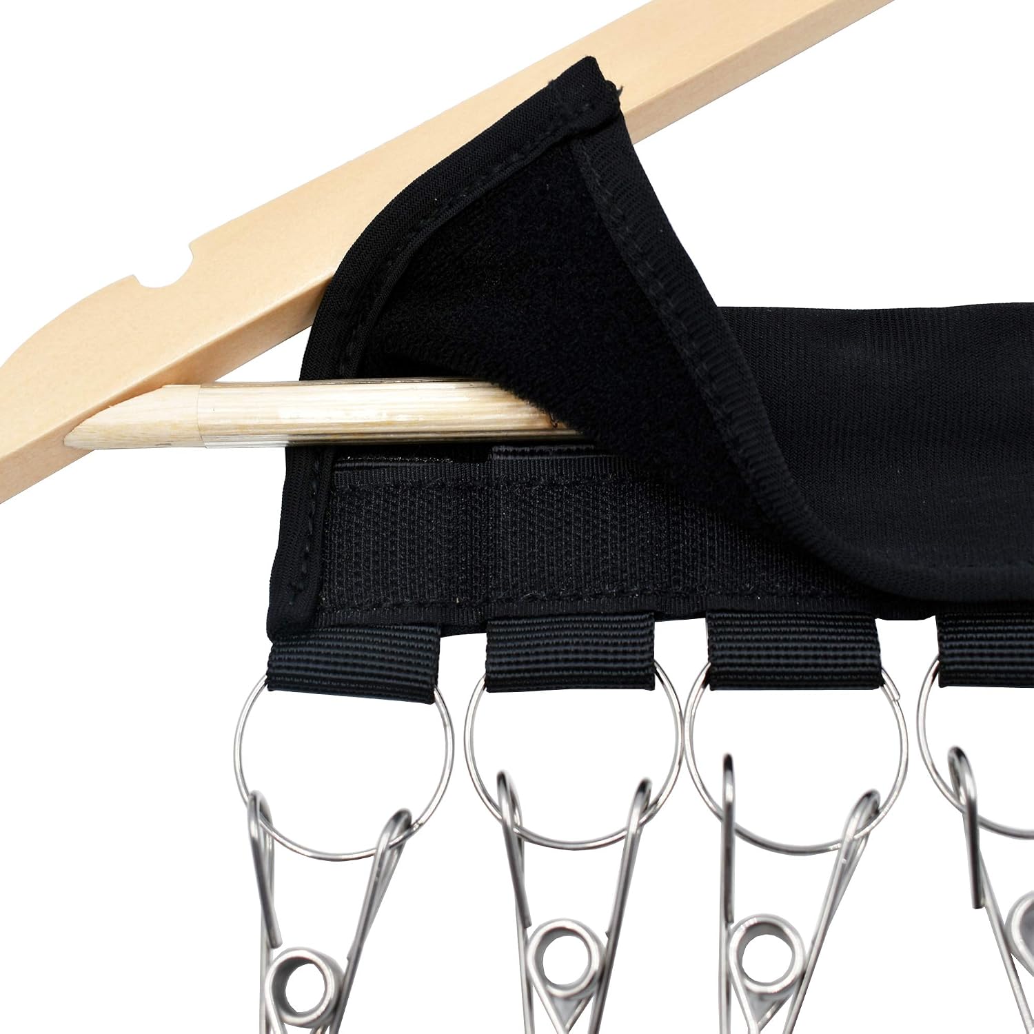 YYST Stainless Steel Cap Organizer Hanger, Hat Holder, Hat Organizer - Change Your Ordinary Hanger to Cap Organizer Hanger,Black
