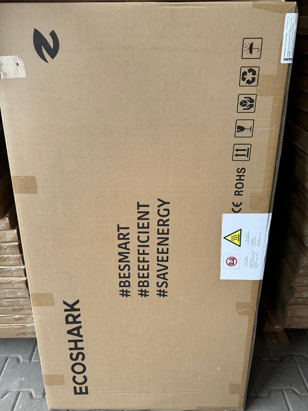 Infrarotheizung mit Thermostat 800W weiß [ENERGIEKOSTEN SPAREN] - inkl. Fernbedienung - Smart-Home fähige Elektroheizung für 13-20 m² - Standgerät/Wandmontage (TÜV zertifiziert)