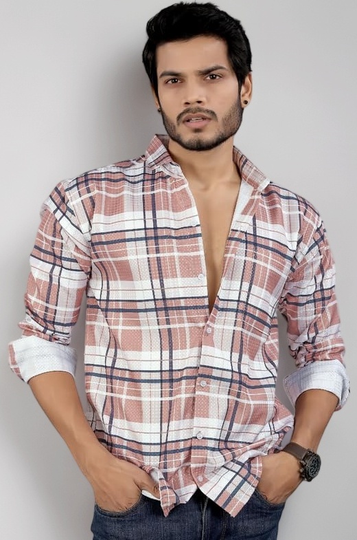 Men’s Full Sleeve Viscose Casual Shirt | Stylish & Comfortable | Ideal for Office, Weekend & Casual Wear