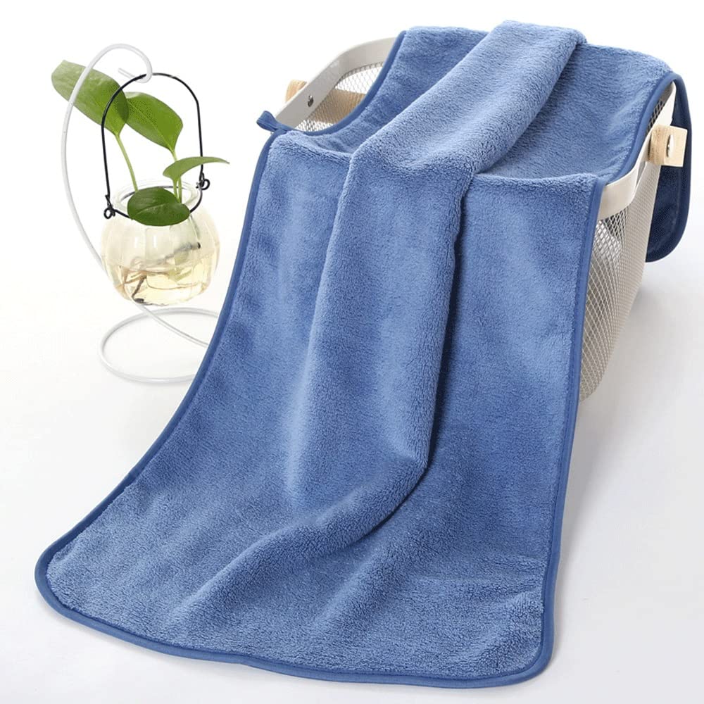 Serviette de cheveux anti-frisottis en ouatine de corail absorbante pour le visage