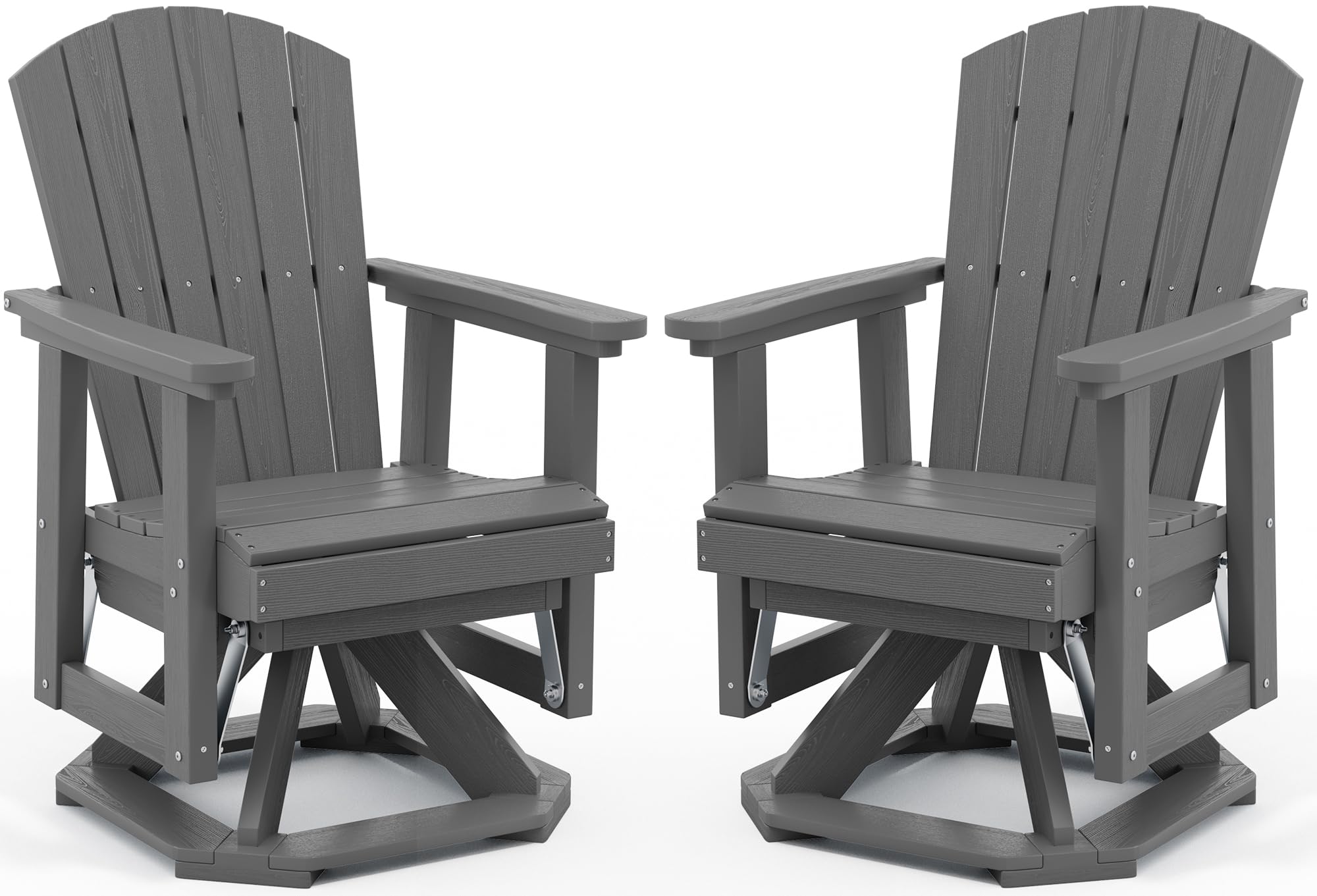 SERWALL Adirondack Swivel Glider Chair Set of 2