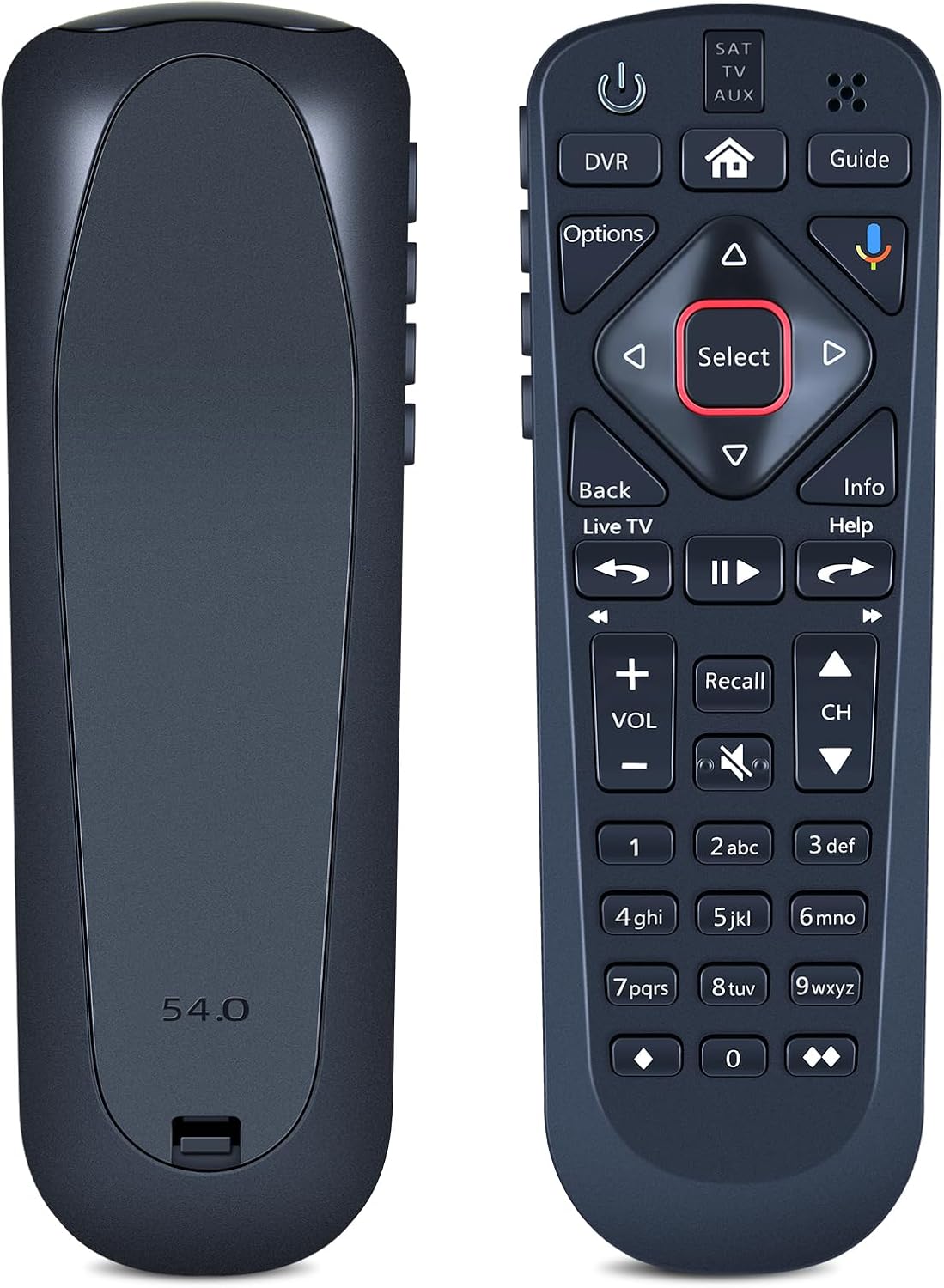 Replacement for Dish Upgraded Network 54 Series Voice Remote for The Hopper | Voice Control, for 54.1 54.2 54.3